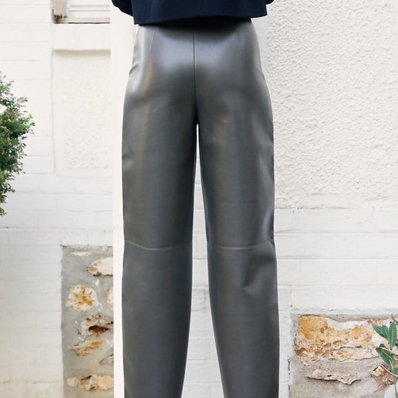 Aritzia Wilfred Bica Tapered Leather Pants - Picture 2 of 6